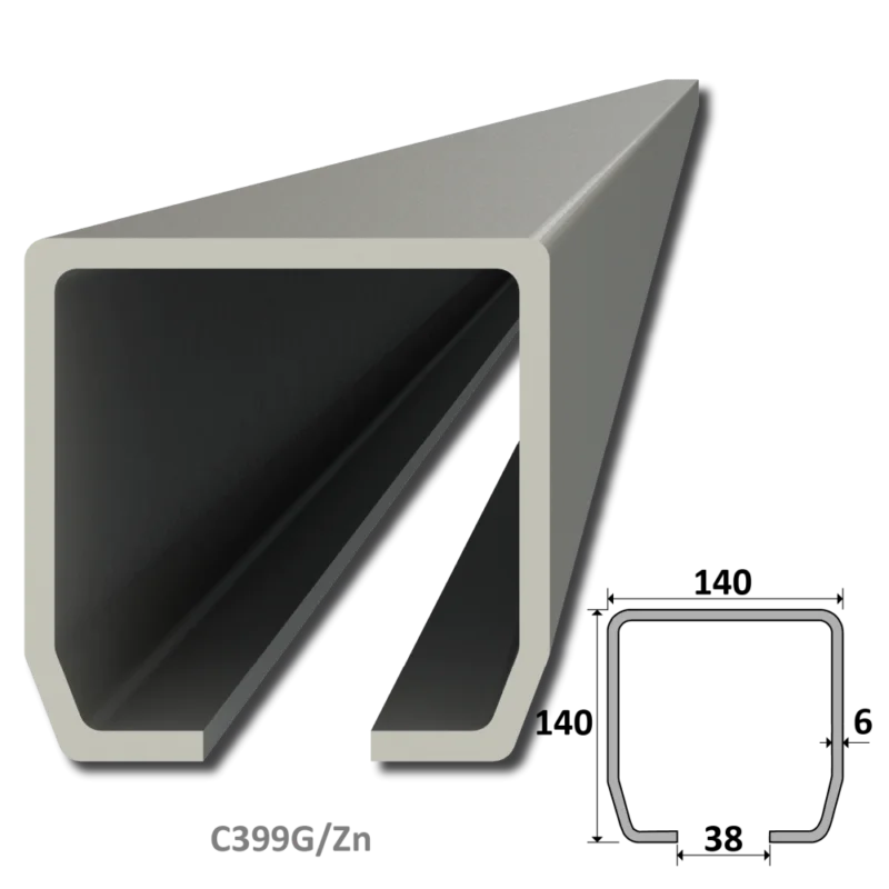 C profil GRANDE (140x140x6mm), dĺžka 1m - Délka: 1m Finální Výprodej