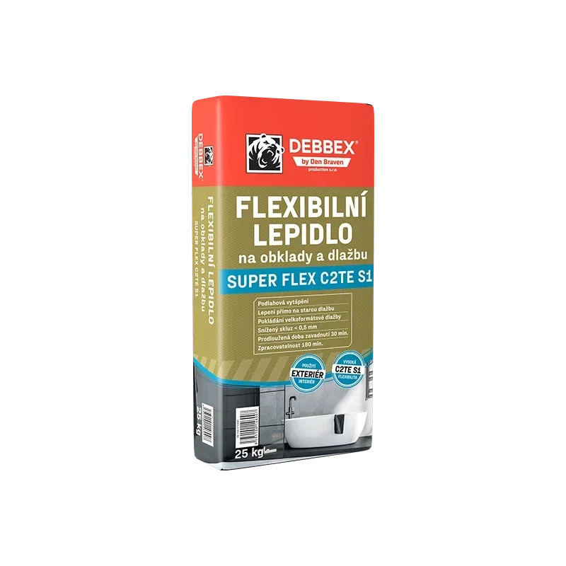 Akce DEN BRAVEN Lepidlo na obklady a dlažbu 7kg SUPER FLEX C2TE S1