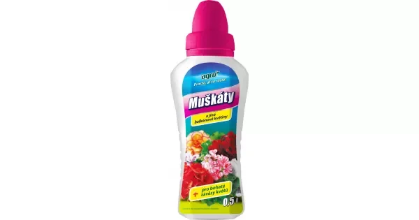 AGRO Kapalné hnojivo pro muškáty a jiné balkónové květiny 0,5 l Víkendová Akce