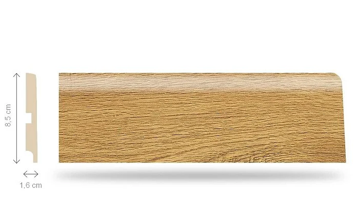 Značkový Soklová lišta Swiss Krono P85 - Dub Space D4594