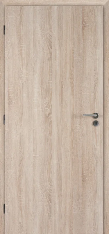 Akce Interiérové dveře Doornite plné - fólie dub sonoma, levé "90", zámek pro BB, voština