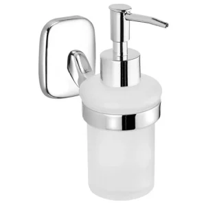 Akce Aqualine RUMBA dávkovač mýdla 160ml, mléčné sklo, chrom RB119