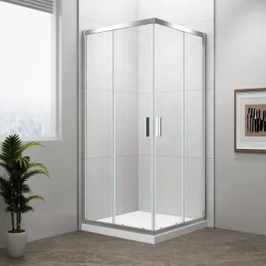 Značkový Polysan EASY obdélníková sprchová zástěna 900x800mm, čiré sklo EL5315