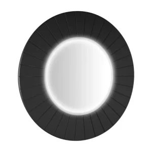 Značkový Sapho LUMIRO STRIP kulaté zrcadlo s LED osvětlením v rámu ø 75cm, carina LR750-4141S