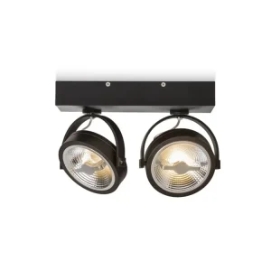 Značkový RENDL KELLY LED II DIMM nástěnná černá 230V LED 2x12W 24° 3000K R13107