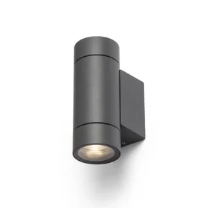 Značkový RENDL MIZZI NEW II nástěnná antracitová 230V LED GU10 2x8W IP65 R13643