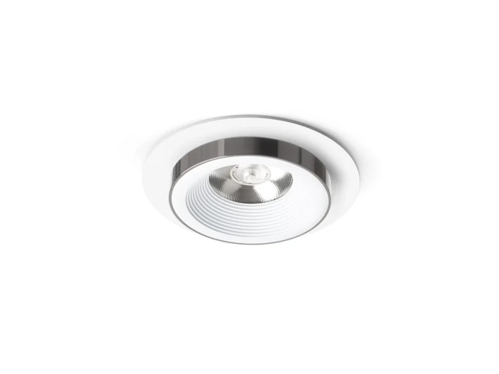 Cenová Bomba RENDL SHARM R I zápustná bílá černý chrom 230V LED 10W 24° 3000K R14567