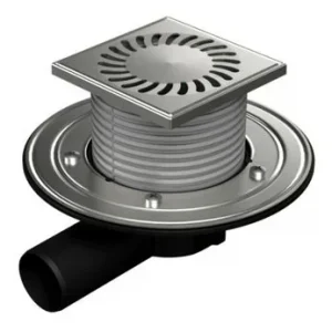 381b-pv Boční D50, Univerzální S Přírubou, Nerezová Mřížka 122x122mm 04880-PVBU50PR Časově Omezené